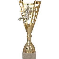 Puchar plastikowy złoto-srebrny p.nożna 4182B