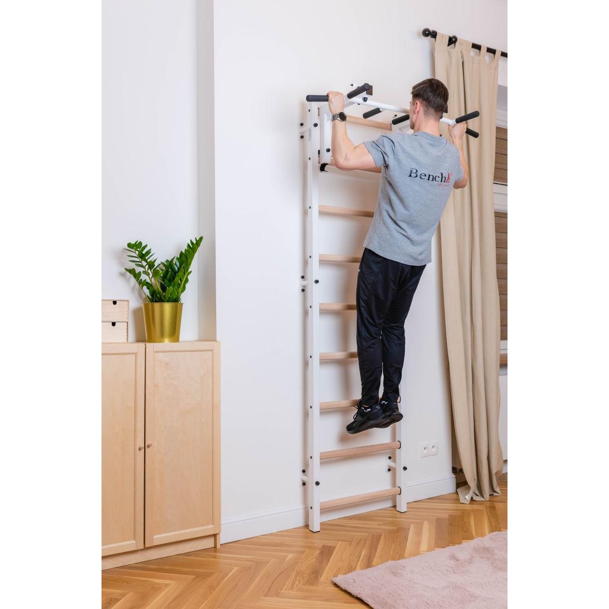 Žebřiny s nastavitelnou kovovou tyčí 731W BENCHK