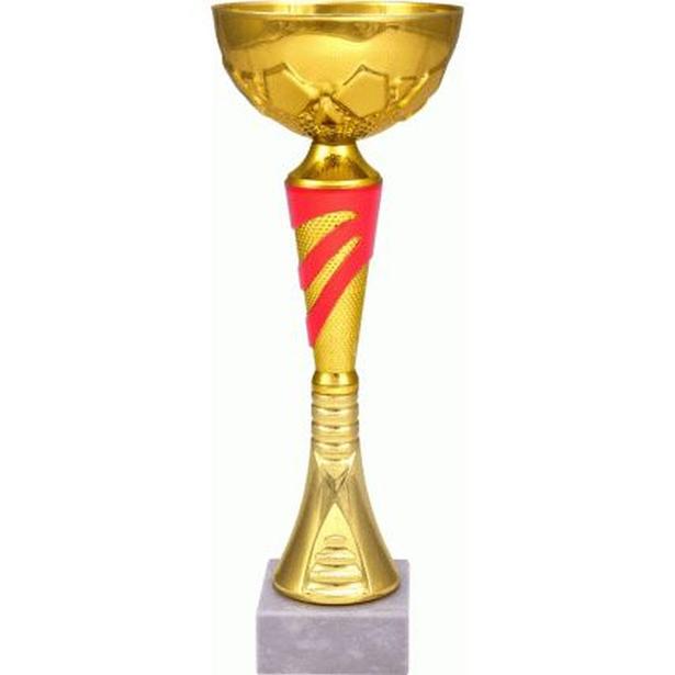 Puchar metalowy złoto-czerwony 9045C
