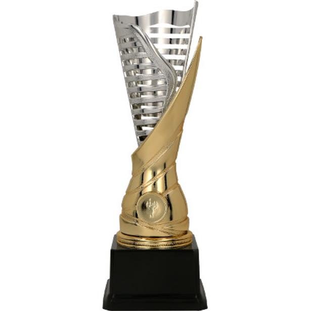 Puchar plastikowy srebrno-złoty 9088A