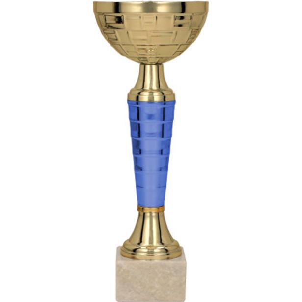 Puchar metalowy złoto-niebieski 9106E