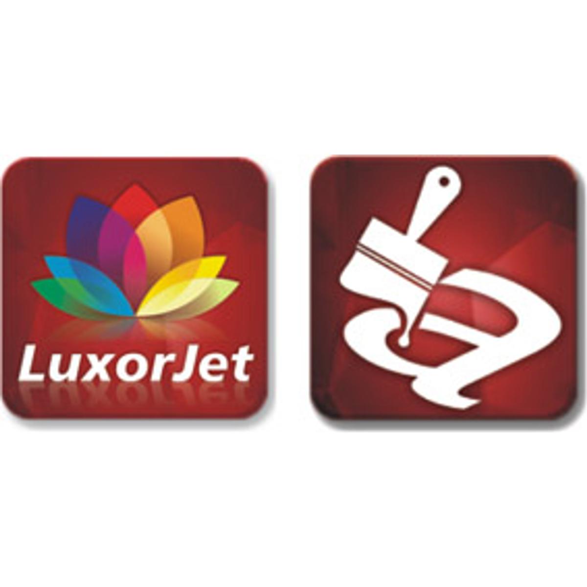 Skleněná trofej s barevným potiskem LuxorJet, gravírováním a výplní barvou