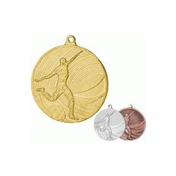 Medal stalowy złoty piłka nożna