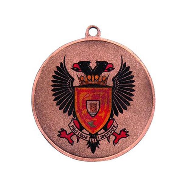Medal zamak brązowy trzecie miejsce z nadrukiem kolorowym LuxorJet