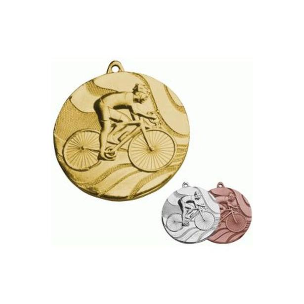 Medal złoty- kolarstwo - medal stalowy