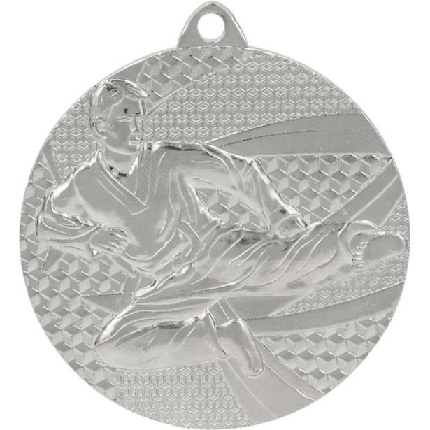 Medal srebrny- karate - medal stalowy