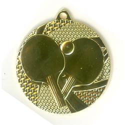 Medal złoty- tenis stołowy - medal stalowy