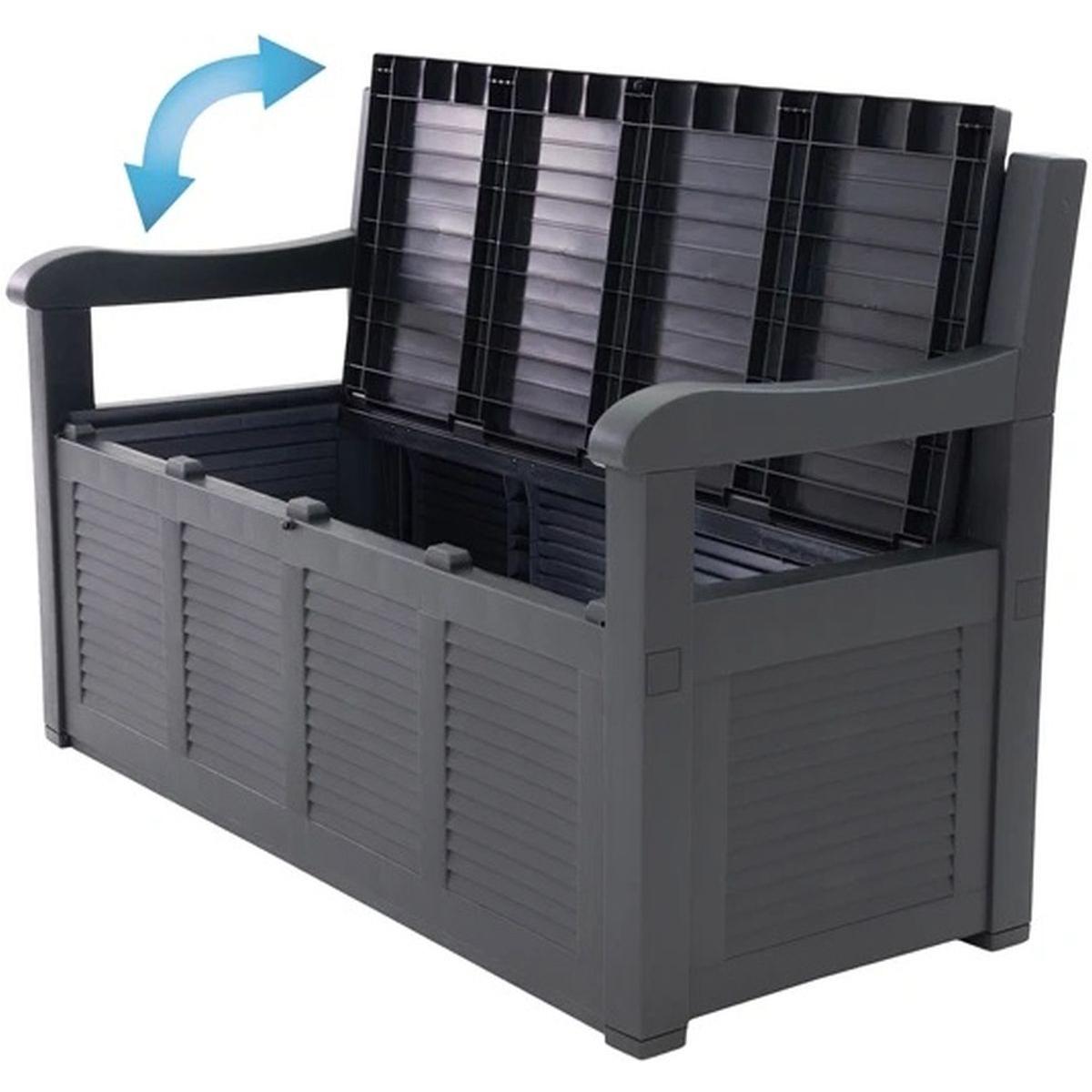 LAVICE ZAHRADNÍ ÚLOŽNÝ BOX 2V1 130x60x85CM