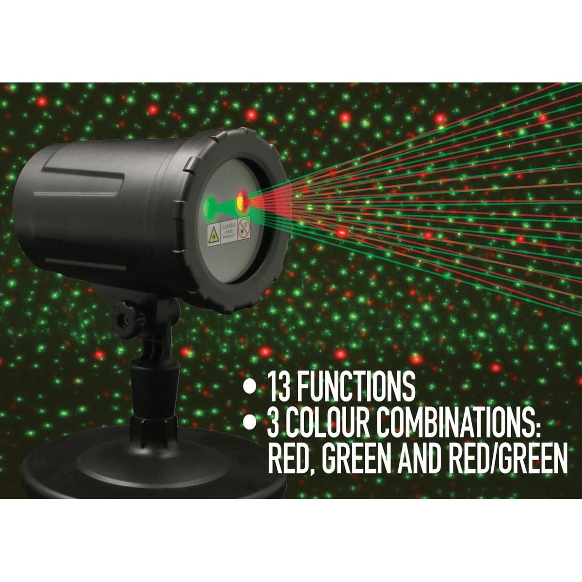 PROJEKTOR LASEROVÝ 13 FUNKCÍ S DÁLKOVÝM OVLADAČEM