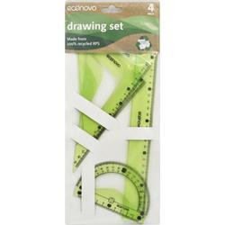 ZESTAW GEOMETRYCZNY KEYROAD 30CM 4SZT