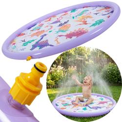 MATA DMUCHANA OKRĄGŁA 154x7CM PLAC ZABAW FONTANNA DINOZAURY 51627