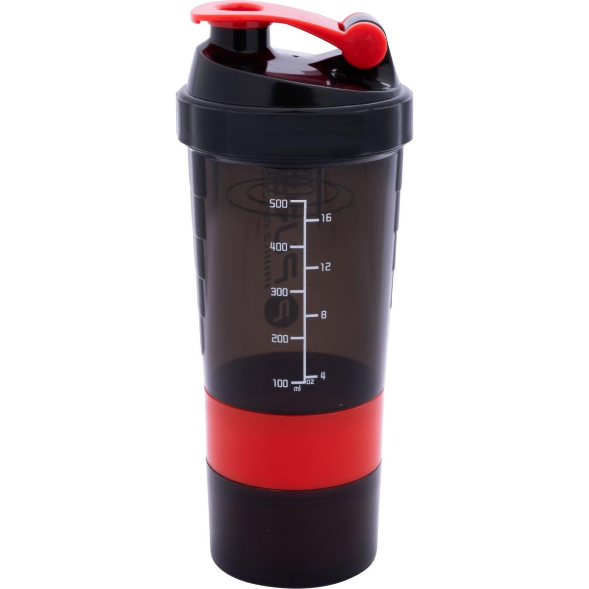 FITNESS SHAKER BIDON 500ML ŠEDO-ČERVENÝ PURE 2 IMPROVE