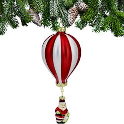 BOMBKA SZKLANA FORMÓWKA BALON Z MIKOŁAJEM SASKA GIFT & DECOR
