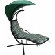 Huśtawka fotel bujany z parasoelem Lea tropic antracyt