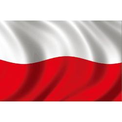 NAKLEJKA MAGNETYCZNA 30x20CM POLSKA FLAG