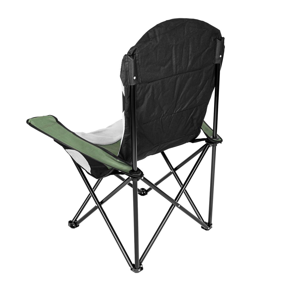 SKLÁDACÍ TURISTICKÁ ŽIDLE LUX 60X60X105 CM ZELENO-ČERNÁ
